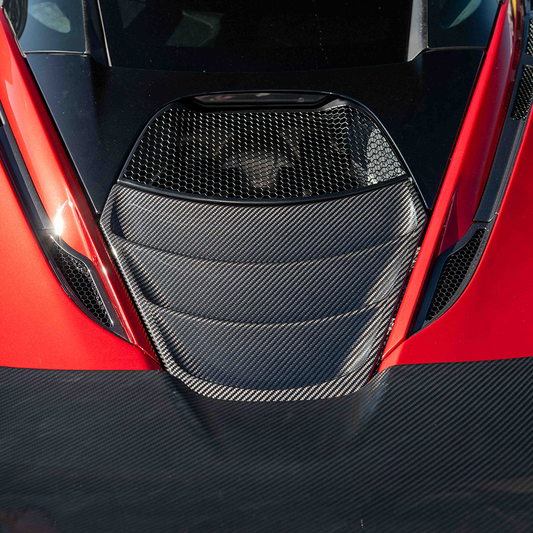 MCLAREN 720S CARBON FIBRE ENGINE COVER-Accessories-CT CARBON-CT Carbon - High-quality carbon fiber and gloss black aerodynamic parts for premium sports and luxury vehicles.