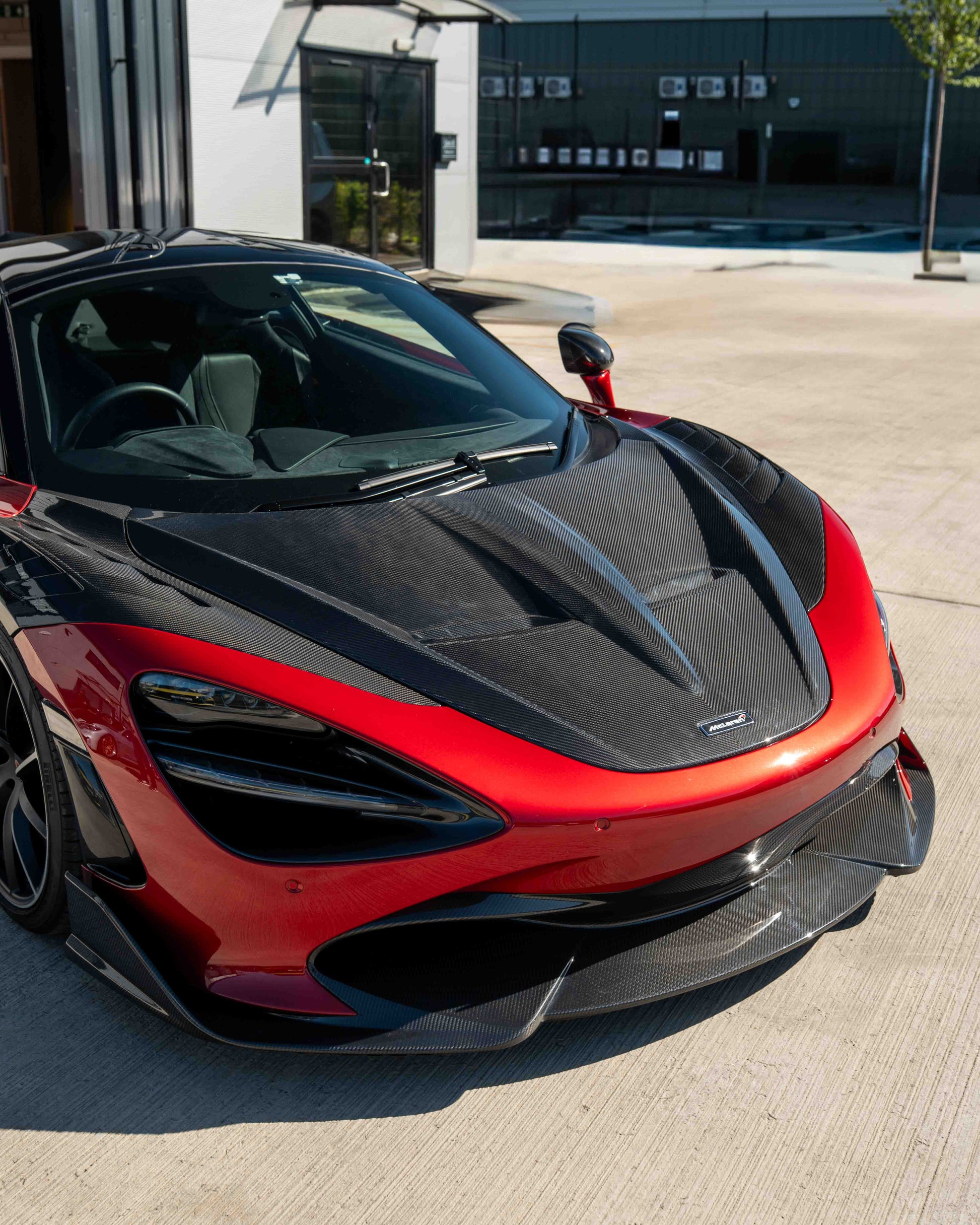 MCLAREN 720S CARBON FIBRE SPLITTER - CT DESIGN V2-Splitter-CT CARBON-CT Carbon - High-quality carbon fiber and gloss black aerodynamic parts for premium sports and luxury vehicles.