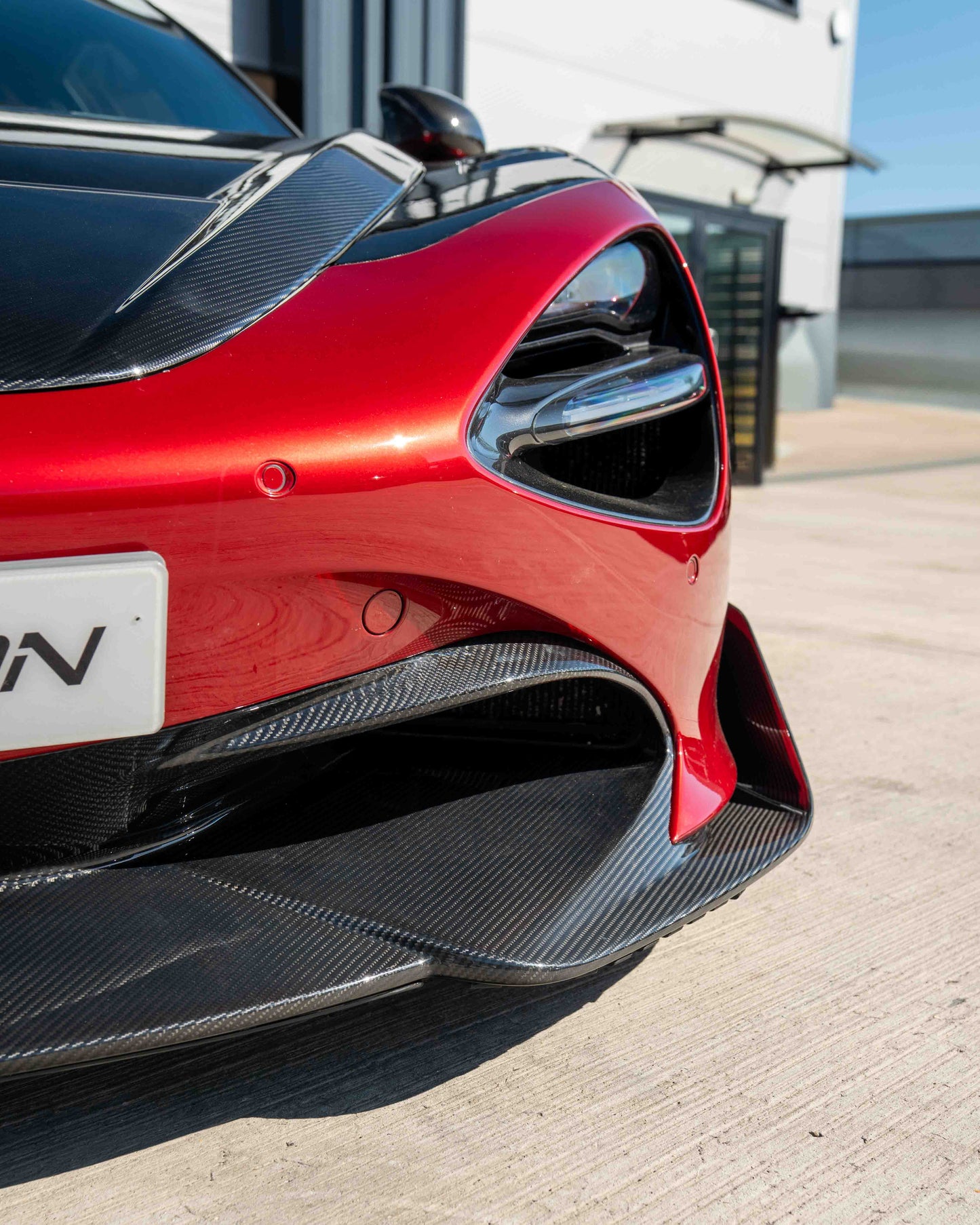 MCLAREN 720S CARBON FIBRE SPLITTER - CT DESIGN V2-Splitter-CT CARBON-CT Carbon - High-quality carbon fiber and gloss black aerodynamic parts for premium sports and luxury vehicles.
