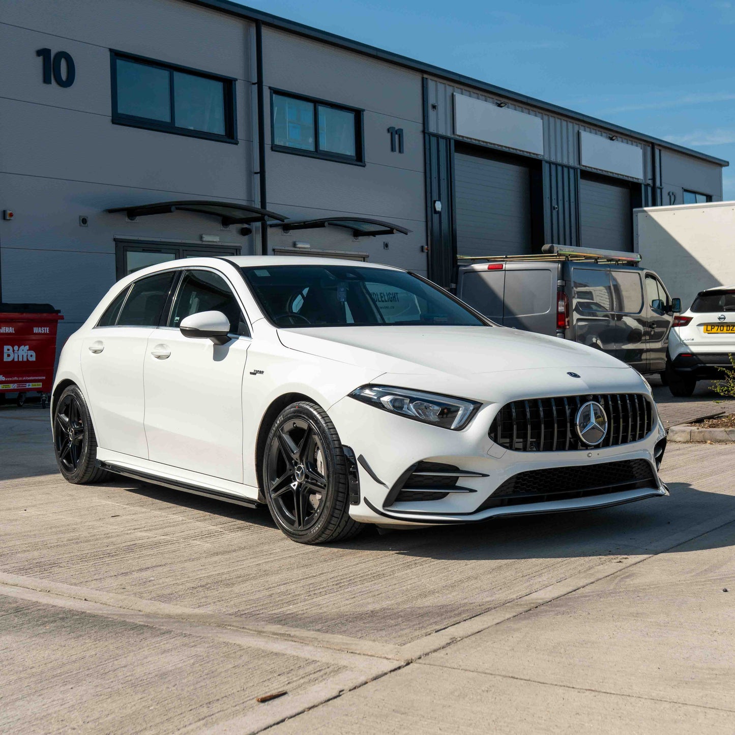 MERCEDES V177 & W177 2018-2022 A CLASS PANAMERICA BLACK GRILLE-Grille-BLAK BY CT-CT Carbon - High-quality carbon fiber and gloss black aerodynamic parts for premium sports and luxury vehicles.