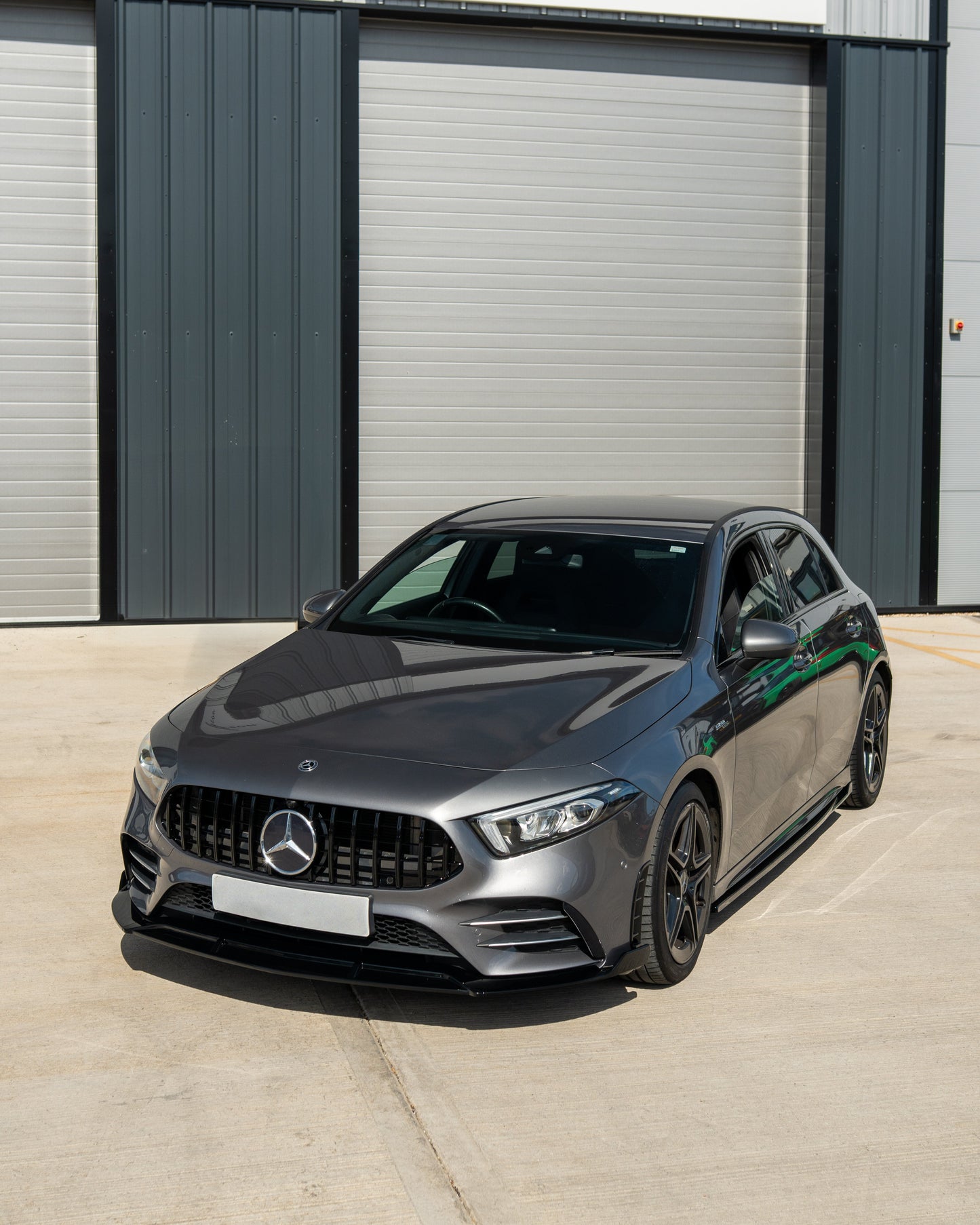 MERCEDES W177/V177 2018-2022 A-CLASS GLOSS BLACK FRONT END PACK - BLAK BY CT-Front End Pack-BLAK BY CT-CT Carbon - High-quality carbon fiber and gloss black aerodynamic parts for premium sports and luxury vehicles.