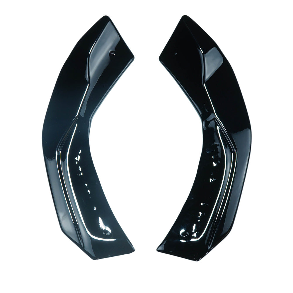 MERCEDES A-CLASS W177 2018+ GLOSS BLACK REAR BUMPER CORNERS-Accessories-BLAK BY CT-CT Carbon - High-quality carbon fiber and gloss black aerodynamic parts for premium sports and luxury vehicles.