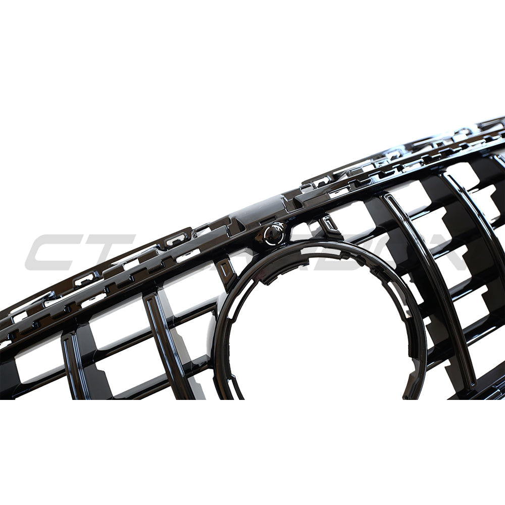 MERCEDES V177 & W177 2022+ A CLASS PANAMERICA BLACK GRILLE-Grille-BLAK BY CT-CT Carbon - High-quality carbon fiber and gloss black aerodynamic parts for premium sports and luxury vehicles.