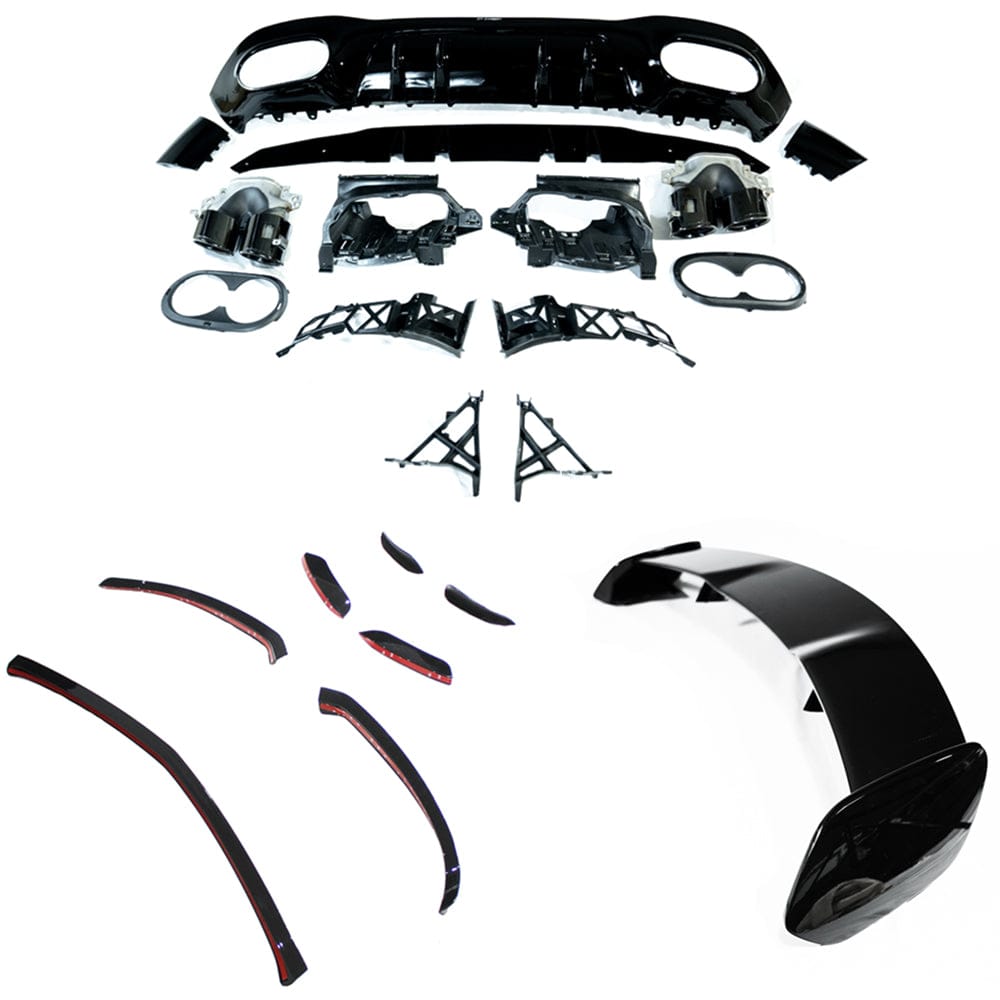 CT CARBON Full Kit MERCEDES W177 A-CLASS GLOSS BLACK KIT - BLAK BY CT