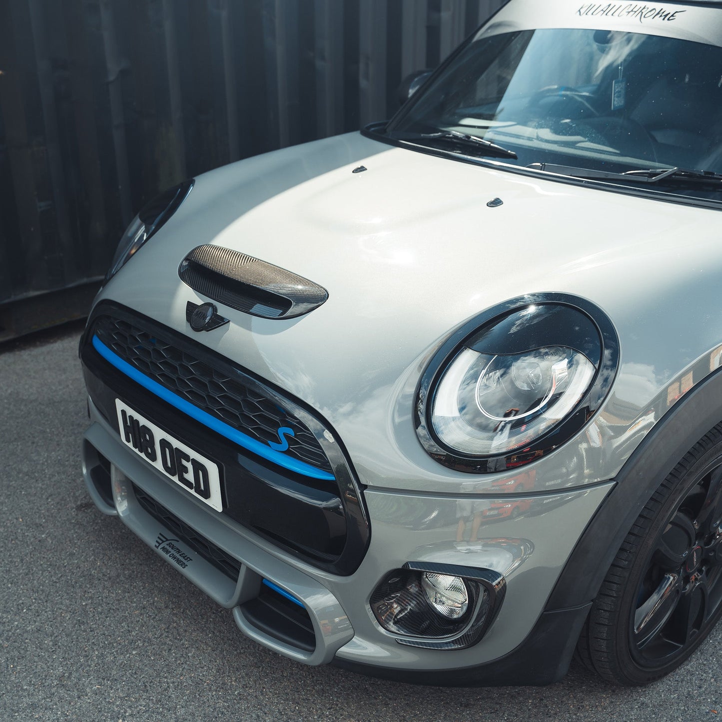 MINI COOPER S / JCW F56 CARBON FIBRE FOG LIGHT COVERS-Accessories-CT CARBON-CT Carbon - High-quality carbon fiber and gloss black aerodynamic parts for premium sports and luxury vehicles.
