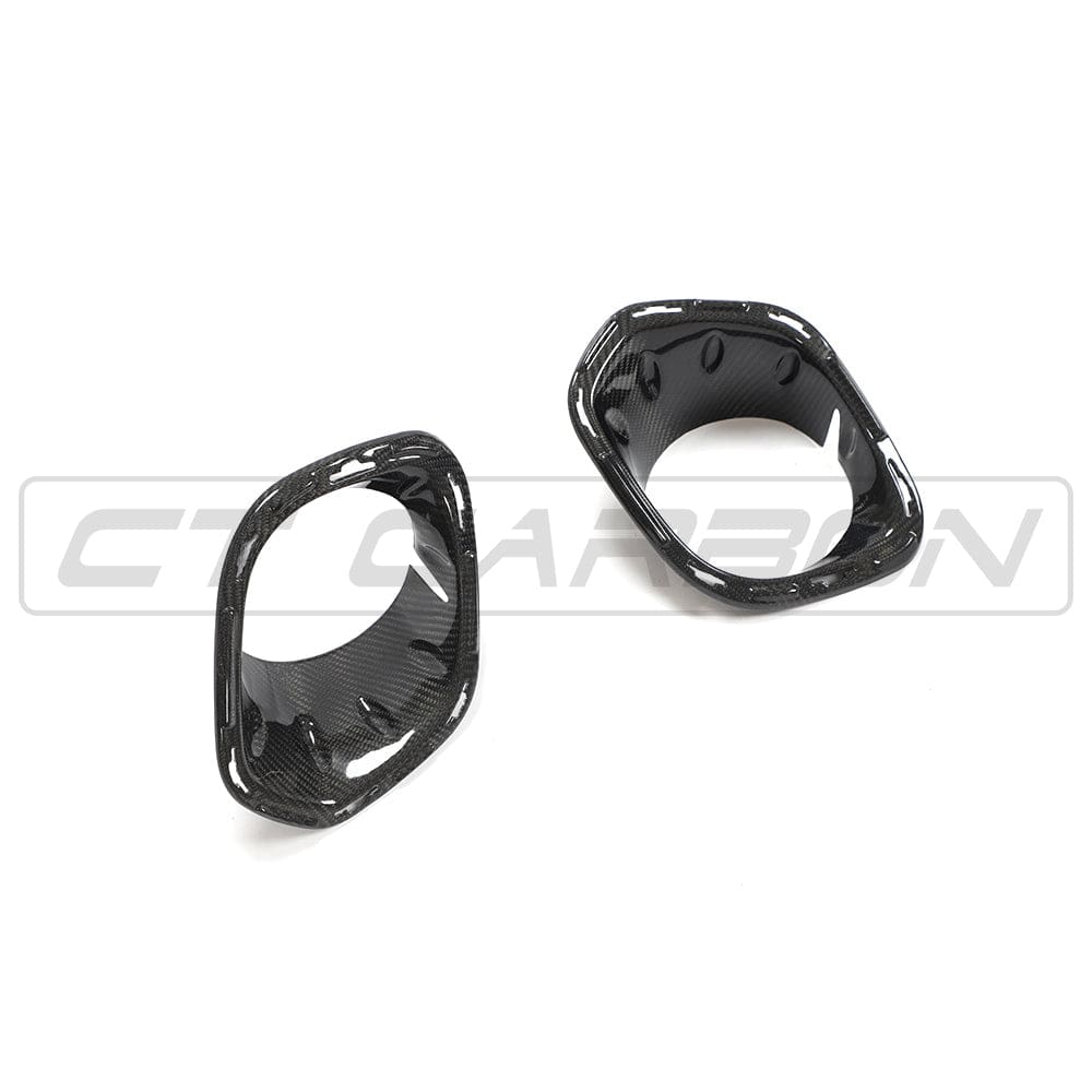 MINI COOPER S / JCW F56 CARBON FIBRE FOG LIGHT COVERS-Accessories-CT CARBON-CT Carbon - High-quality carbon fiber and gloss black aerodynamic parts for premium sports and luxury vehicles.