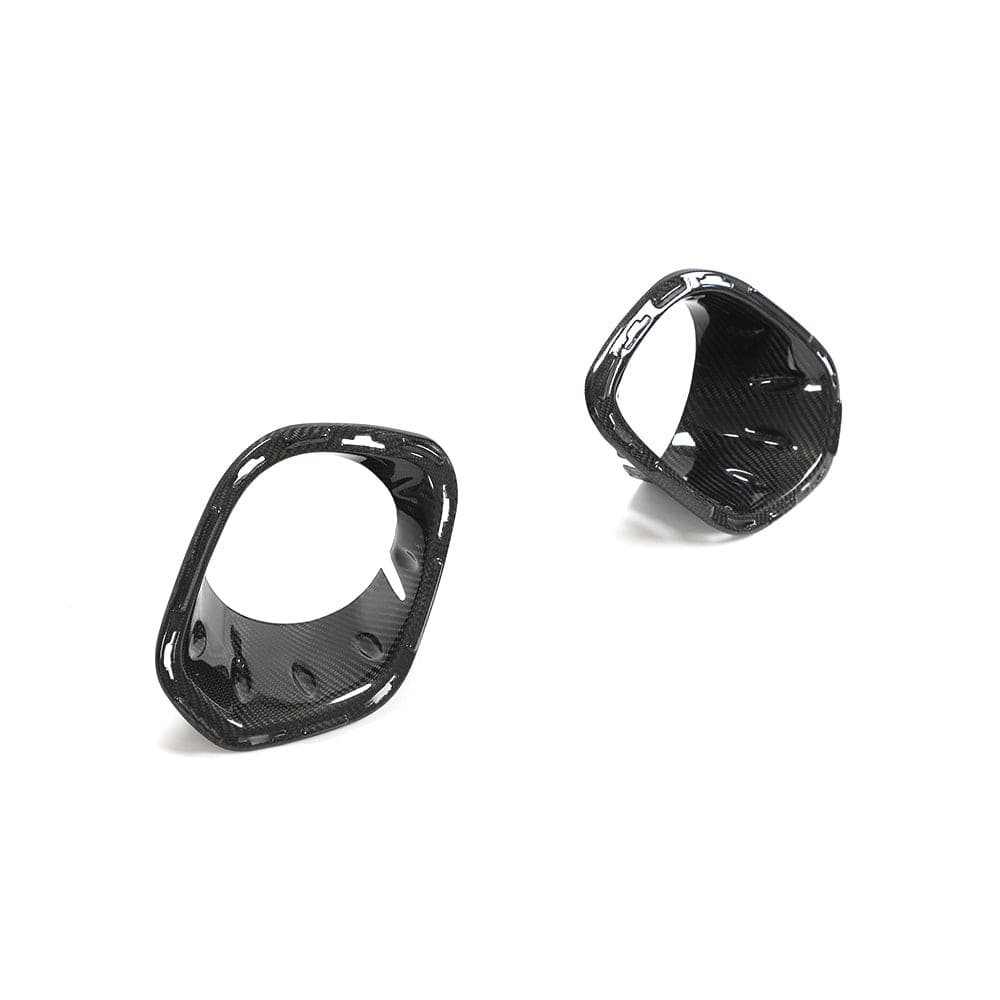 MINI COOPER S / JCW F56 CARBON FIBRE FOG LIGHT COVERS-Accessories-CT CARBON-CT Carbon - High-quality carbon fiber and gloss black aerodynamic parts for premium sports and luxury vehicles.