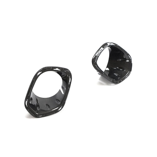 MINI COOPER S / JCW F56 CARBON FIBRE FOG LIGHT COVERS-Accessories-CT CARBON-CT Carbon - High-quality carbon fiber and gloss black aerodynamic parts for premium sports and luxury vehicles.