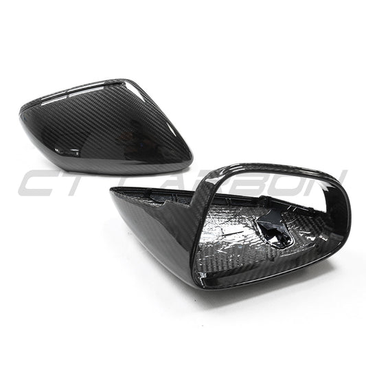 PORSCHE 911 992 CARBON FIBRE MIRRORS - (LHD ONLY)-Accessories-CT CARBON-CT Carbon - High-quality carbon fiber and gloss black aerodynamic parts for premium sports and luxury vehicles.