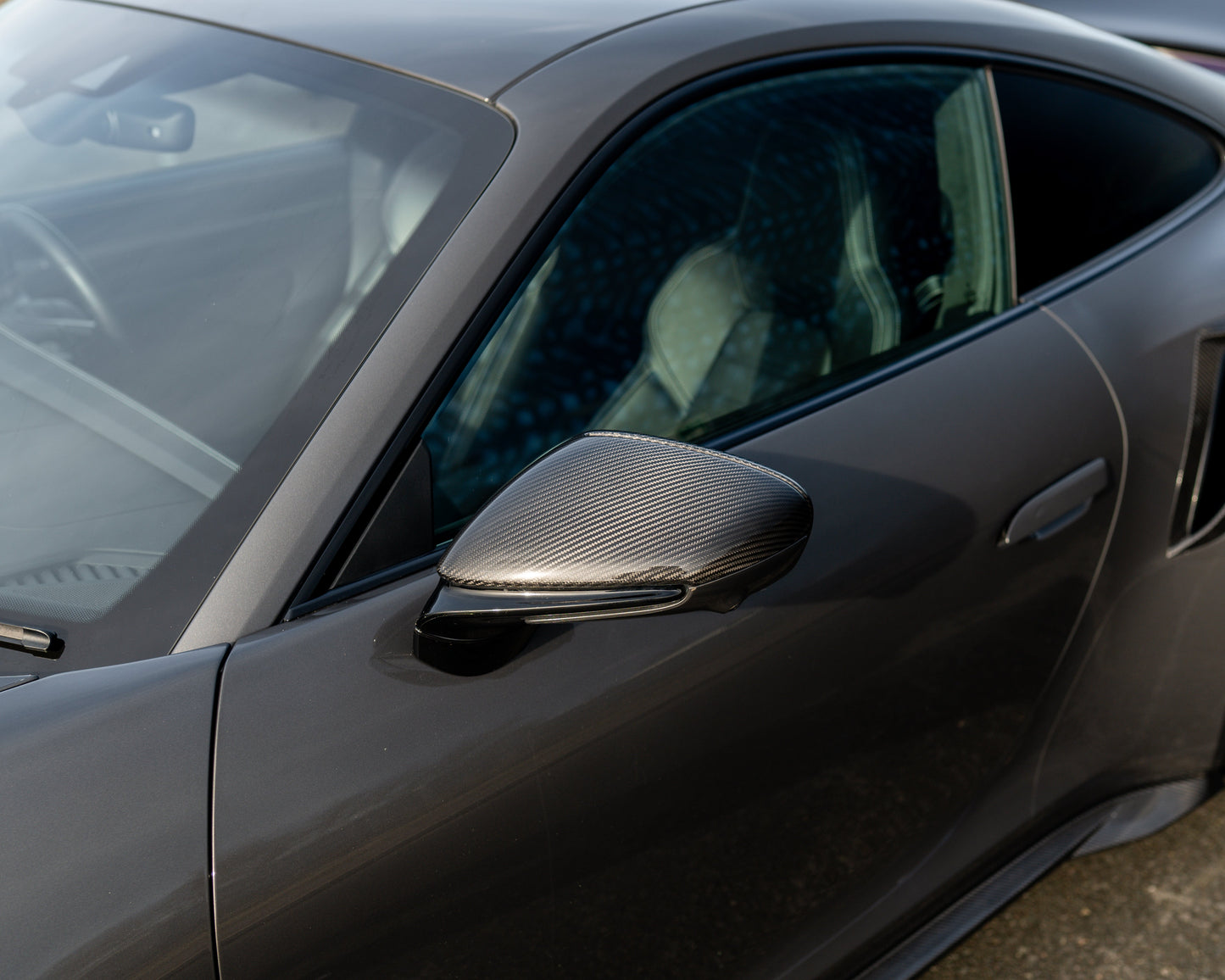 PORSCHE 911 992 CARBON FIBRE MIRRORS - (RHD ONLY)-Accessories-CT CARBON-CT Carbon - High-quality carbon fiber and gloss black aerodynamic parts for premium sports and luxury vehicles.