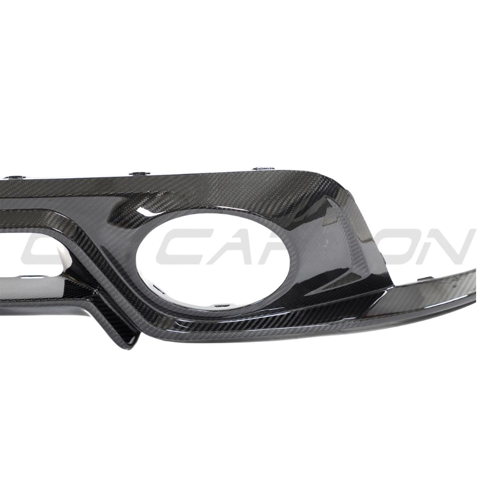 PORSCHE 911 992 TURBO S CARBON FIBRE DIFFUSER - CT DESIGN-Diffuser-CT Carbon-CT Carbon - High-quality carbon fiber and gloss black aerodynamic parts for premium sports and luxury vehicles.