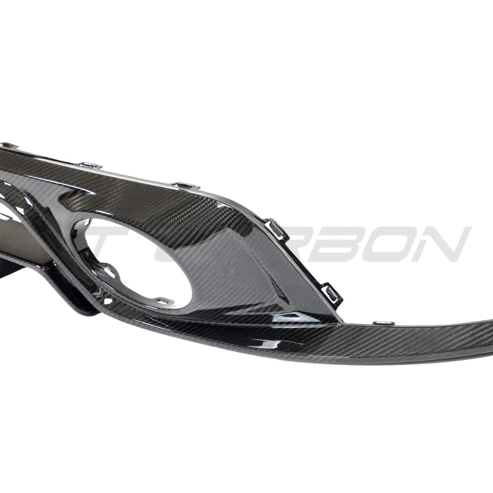 PORSCHE 911 992 TURBO S CARBON FIBRE DIFFUSER - CT DESIGN-Diffuser-CT Carbon-CT Carbon - High-quality carbon fiber and gloss black aerodynamic parts for premium sports and luxury vehicles.