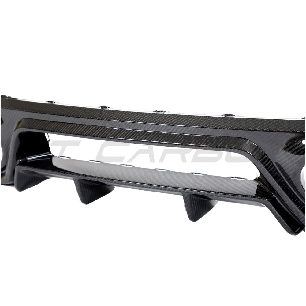 PORSCHE 911 992 TURBO S CARBON FIBRE DIFFUSER - CT DESIGN-Diffuser-CT Carbon-CT Carbon - High-quality carbon fiber and gloss black aerodynamic parts for premium sports and luxury vehicles.