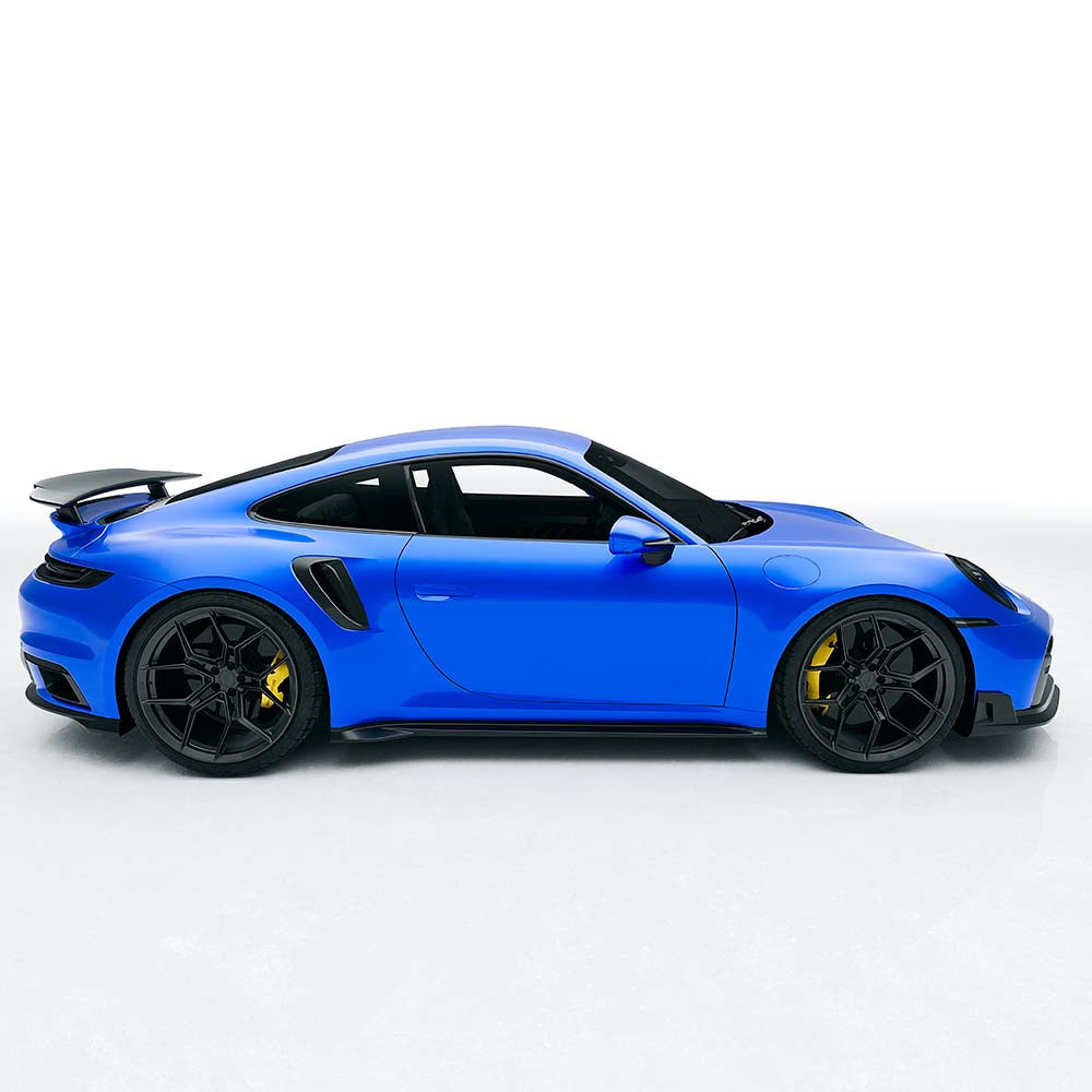 PORSCHE 911 (992) TURBO S CARBON FIBRE FULL KIT - CT DESIGN-Kit-CT Carbon-CT Carbon - High-quality carbon fiber and gloss black aerodynamic parts for premium sports and luxury vehicles.