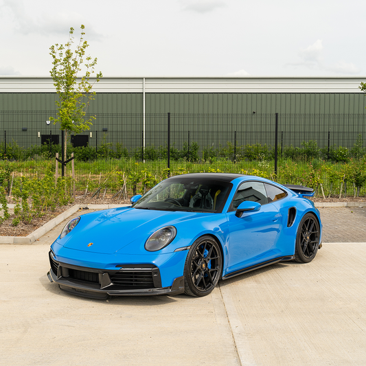 PORSCHE 911 (992) TURBO S CARBON FIBRE FULL KIT - CT DESIGN-Kit-CT Carbon-CT Carbon - High-quality carbon fiber and gloss black aerodynamic parts for premium sports and luxury vehicles.