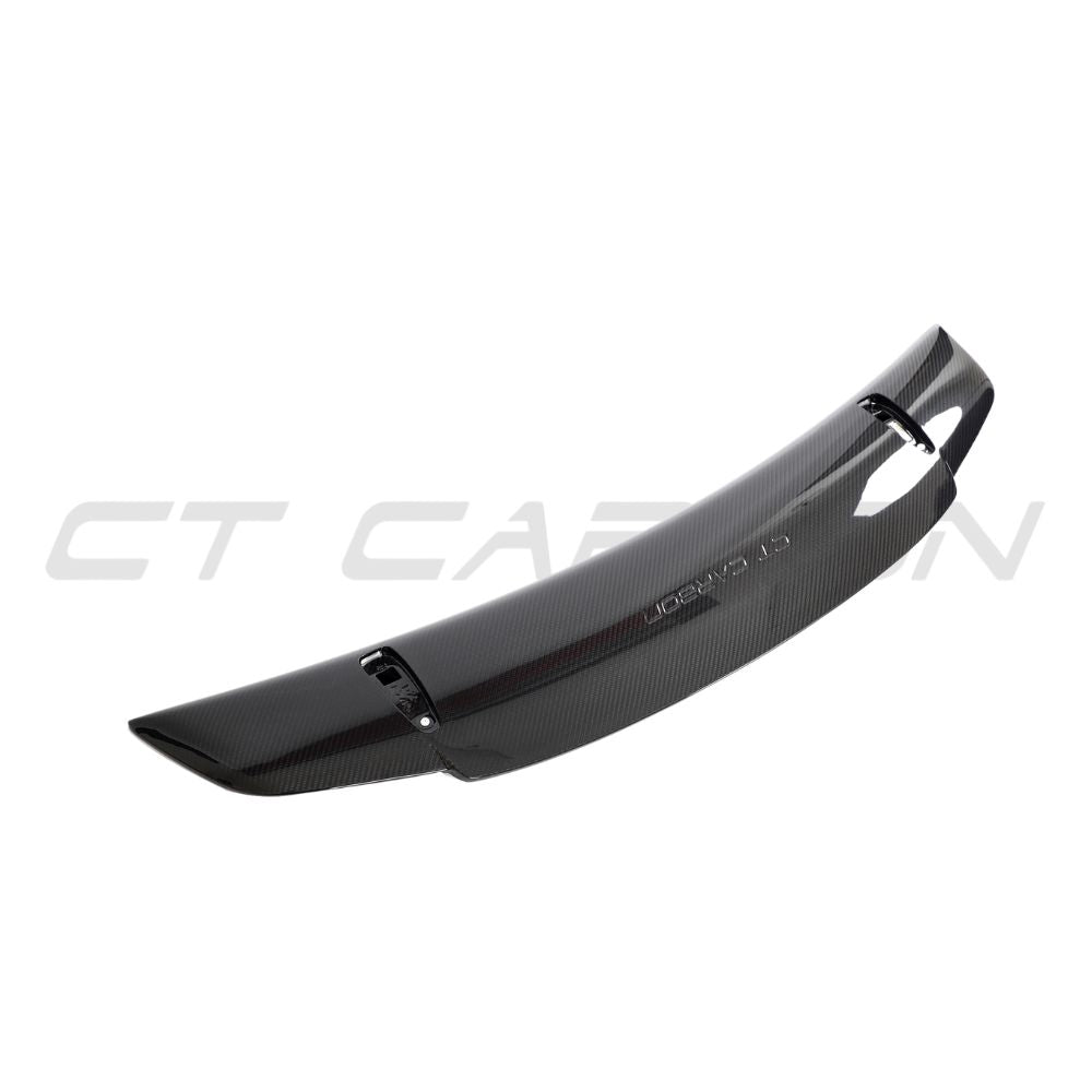 PORSCHE 911 (992) TURBO S CARBON FIBRE SPOILER - CT DESIGN-Spoiler-CT Carbon-CT Carbon - High-quality carbon fiber and gloss black aerodynamic parts for premium sports and luxury vehicles.