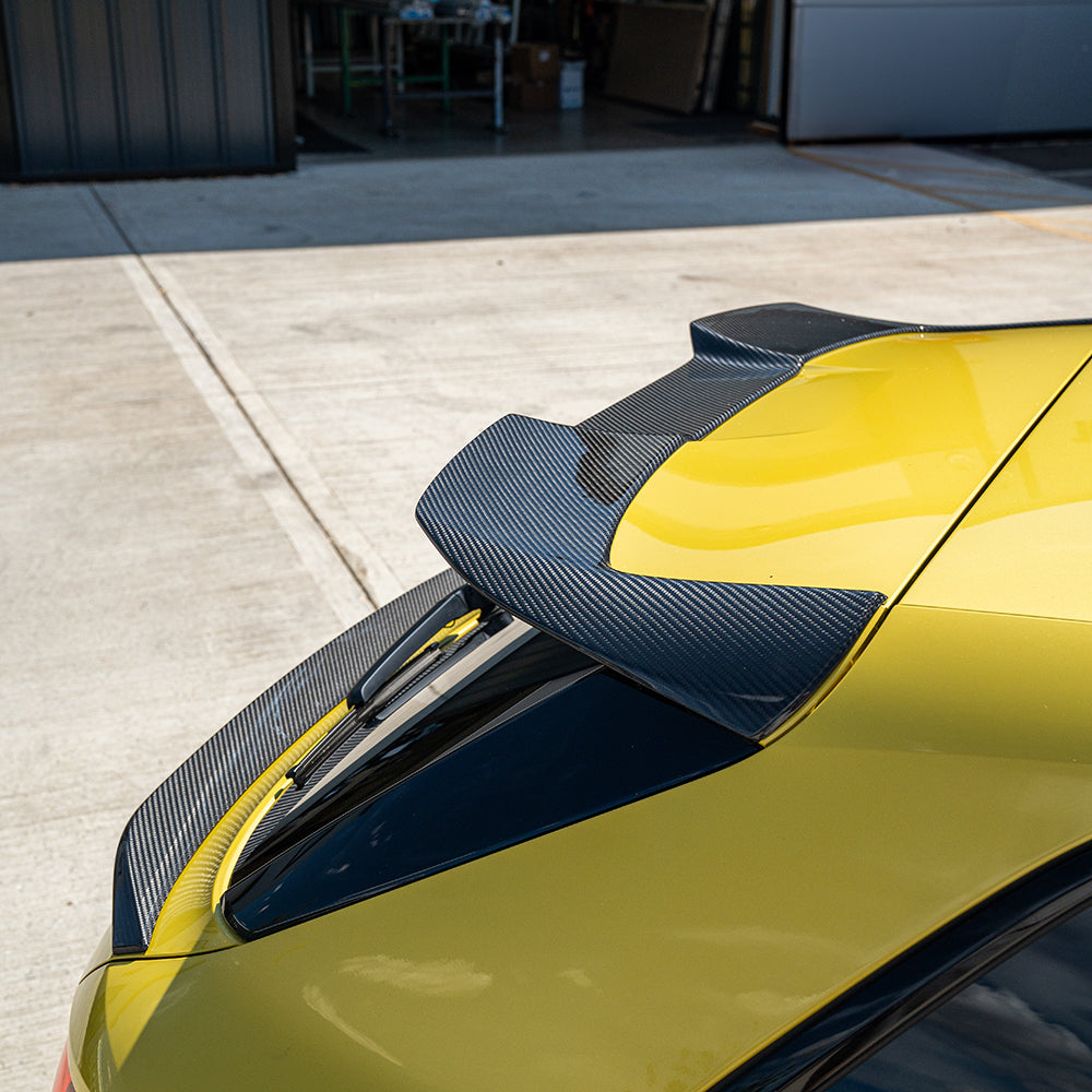 AUDI A3/S3/RS3 8Y 2022+ SPORTBACK CARBON FIBRE SPOILER - CT DESIGN V2-Spoiler-CT CARBON-CT Carbon - High-quality carbon fiber and gloss black aerodynamic parts for premium sports and luxury vehicles.