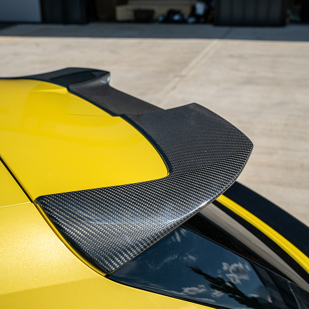 AUDI A3/S3/RS3 8Y 2022+ SPORTBACK CARBON FIBRE SPOILER - CT DESIGN V2-Spoiler-CT CARBON-CT Carbon - High-quality carbon fiber and gloss black aerodynamic parts for premium sports and luxury vehicles.