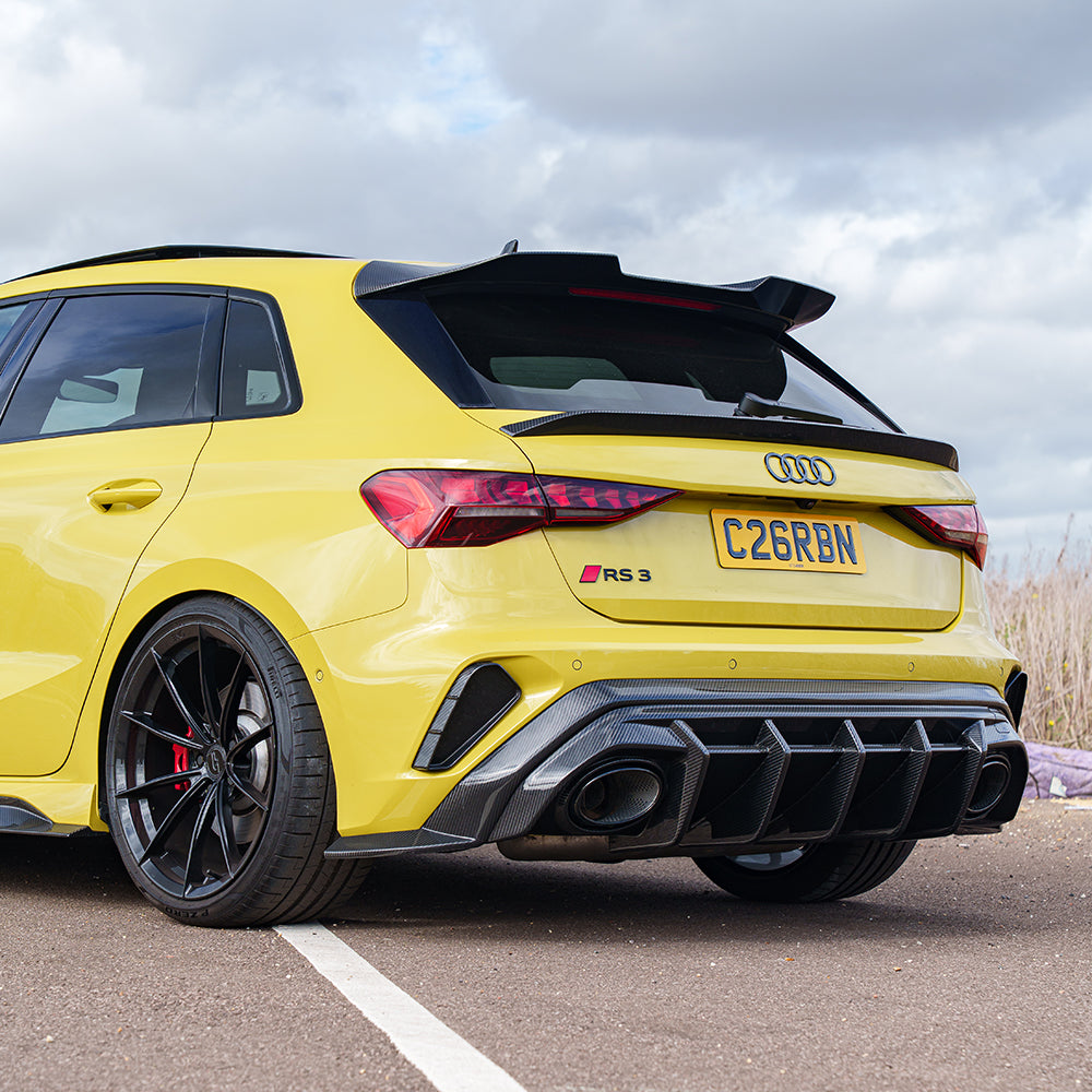 AUDI RS3 8Y 2025+ FACELIFT SPORTBACK FULL CARBON FIBRE KIT - CT DESIGN V2-Kit-CT CARBON-CT Carbon - High-quality carbon fiber and gloss black aerodynamic parts for premium sports and luxury vehicles.
