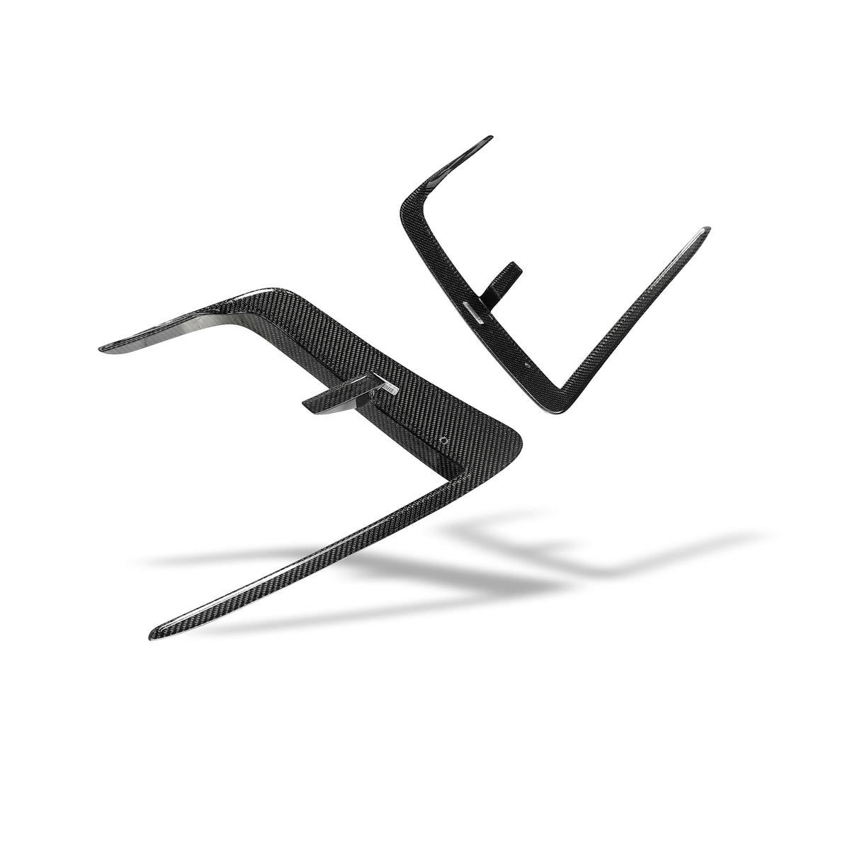 Tesla Model Y Juniper RevoZport carbon canards lower detail