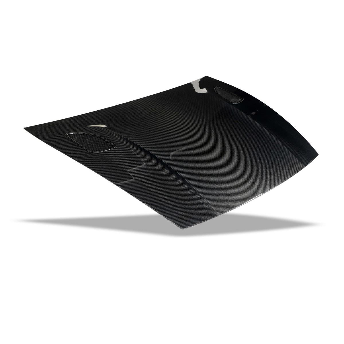 Tesla Model Y Juniper RevoZport carbon hood detail