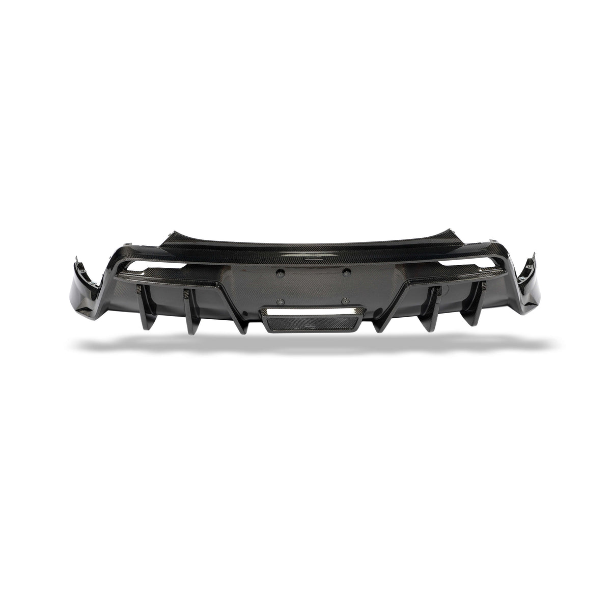 Tesla Model Y Juniper RevoZport carbon rear diffuser installed