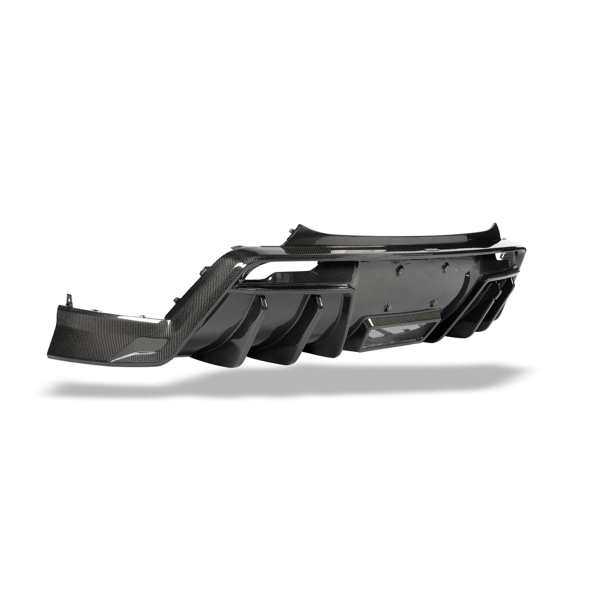 Tesla Model Y Juniper RevoZport carbon rear diffuser detail