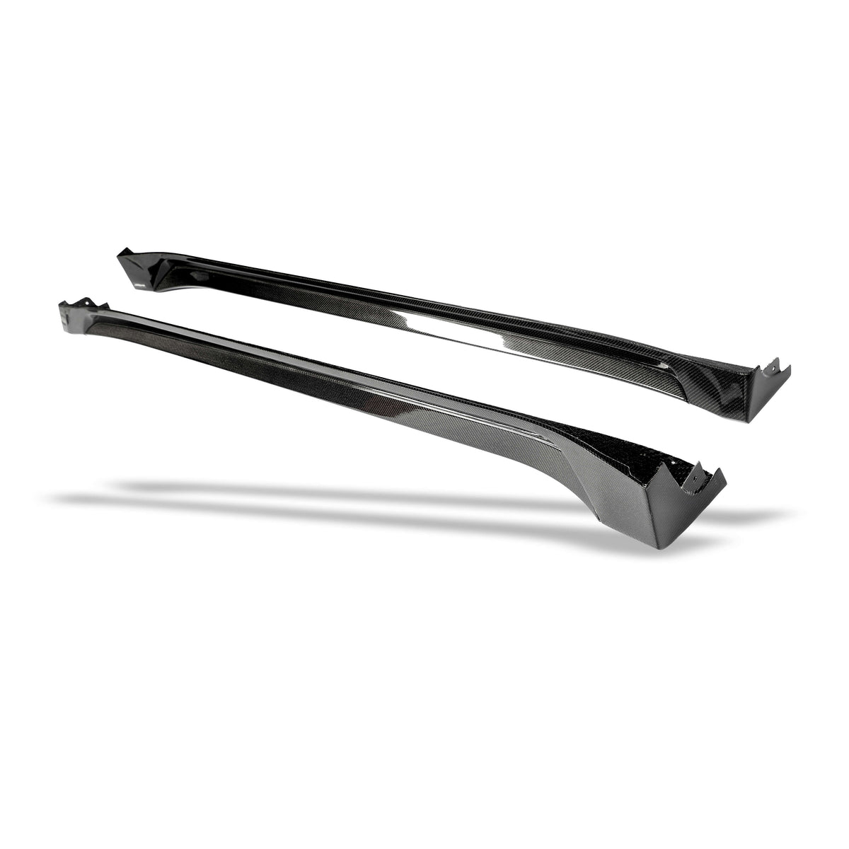 Tesla Model Y Juniper RevoZport carbon side skirts side view