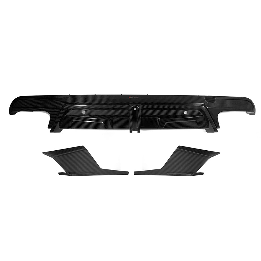 X5M F95 CARBON FIBER REAR DIFFUSER W/BRAKE LIGHT