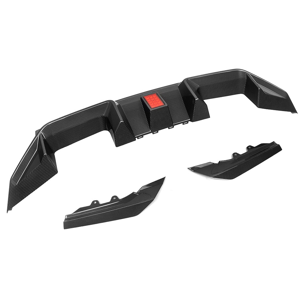 RHT BMW M2 G87 Type-C Prepreg Carbon Fiber Rear Diffuser With Brake Light