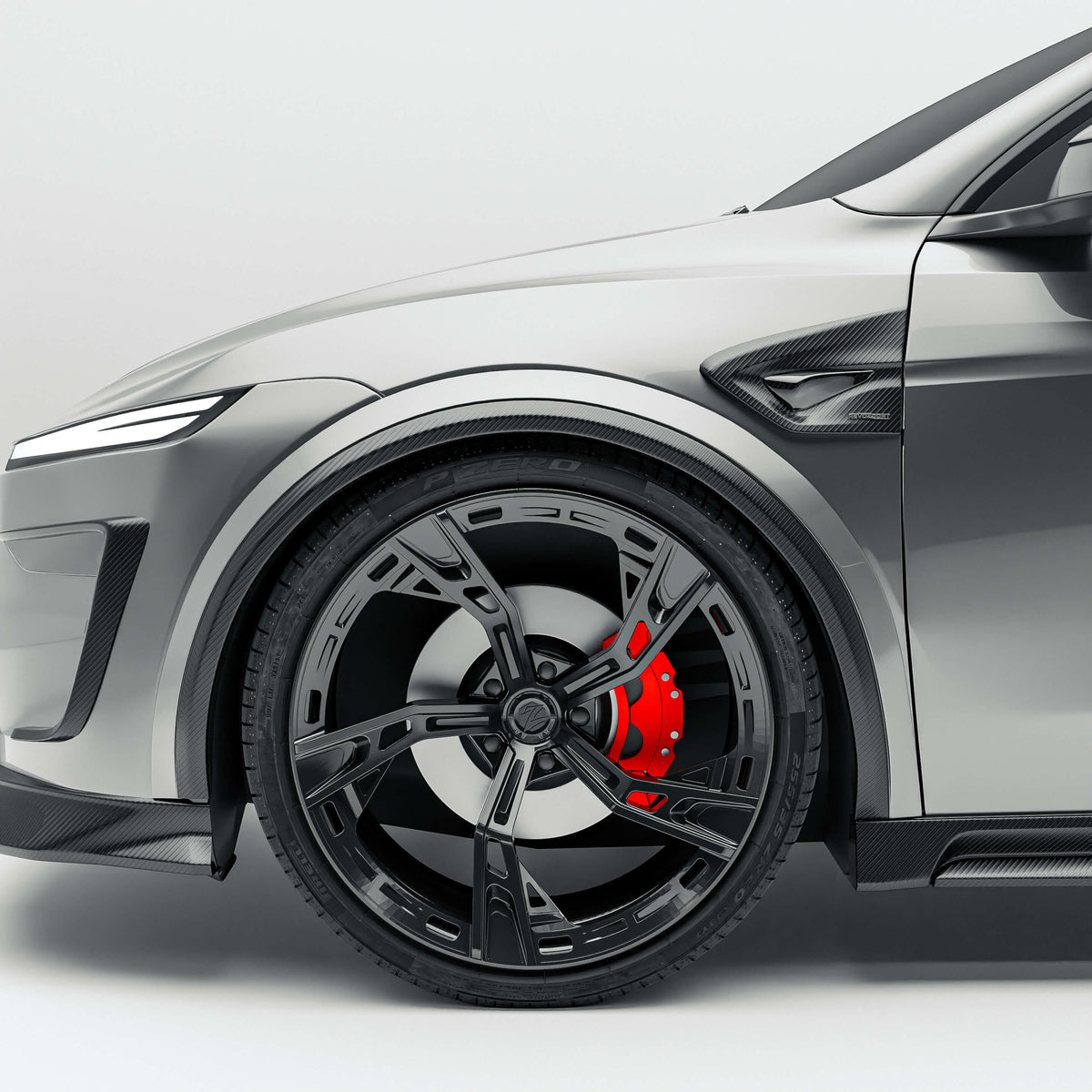 Tesla Model Y Juniper carbon fiber side fender vent trims