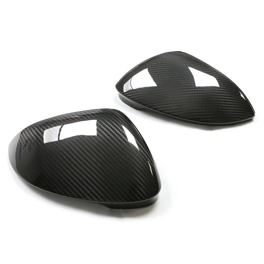 VOLKSWAGEN GOLF MK8 CARBON FIBRE MIRRORS - WITH LANE ASSIST-Mirrors-CT CARBON-CT Carbon - High-quality carbon fiber and gloss black aerodynamic parts for premium sports and luxury vehicles.