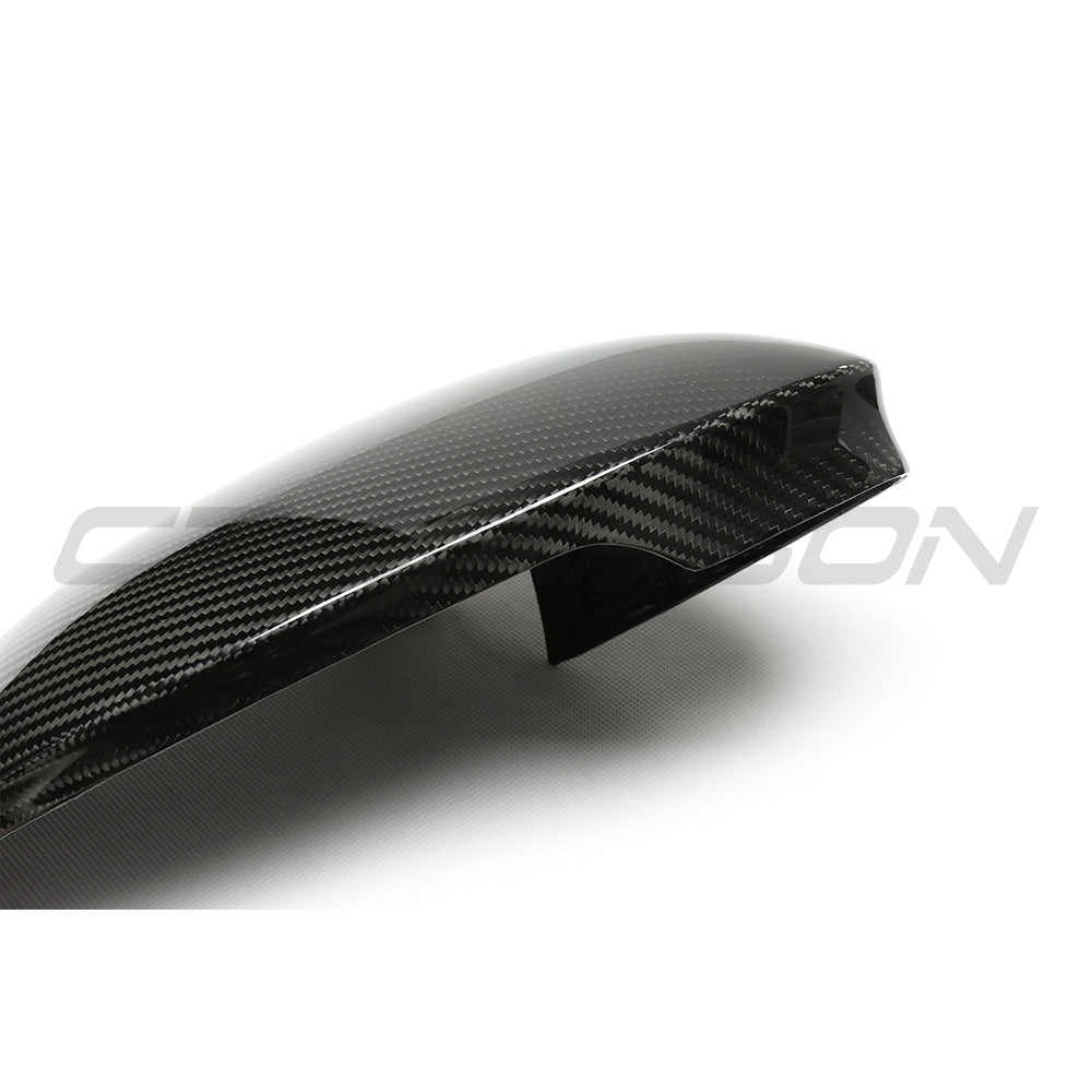 VW GOLF MK8 CARBON FIBRE MIRRORS - WITHOUT LANE ASSIST-Mirrors-CT CARBON-CT Carbon - High-quality carbon fiber and gloss black aerodynamic parts for premium sports and luxury vehicles.