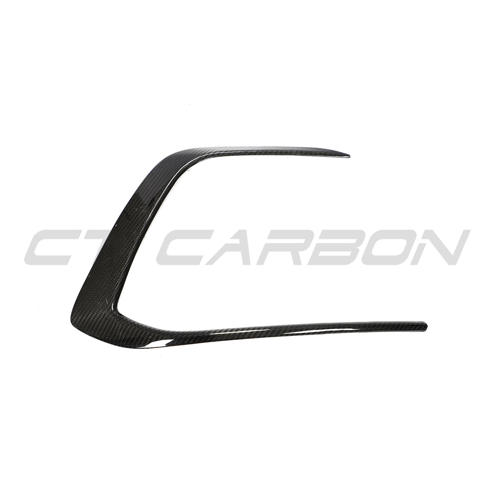VW GOLF MK8 GTI CARBON FIBRE FRONT TRIM-Accessories-CT CARBON-CT Carbon - High-quality carbon fiber and gloss black aerodynamic parts for premium sports and luxury vehicles.