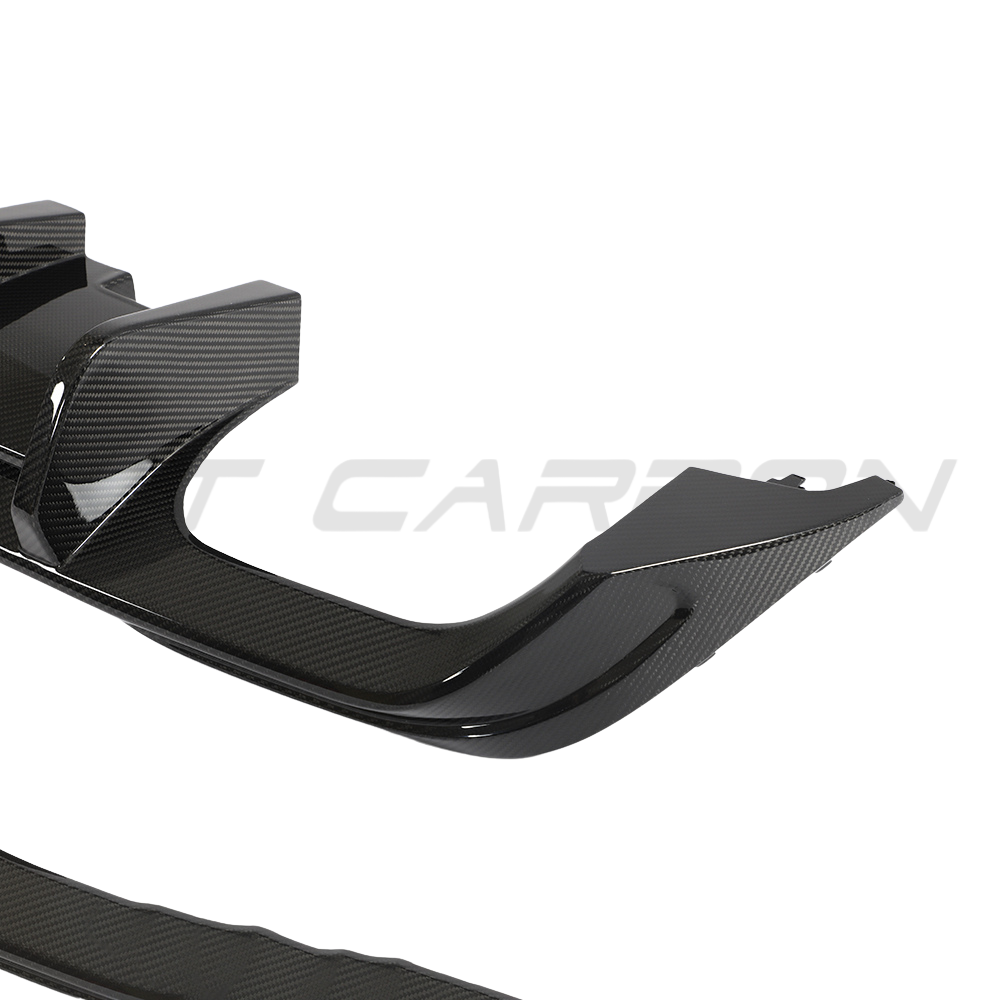 VW GOLF MK8 R CARBON FIBRE DIFFUSER - CT DESIGN-Diffuser-CT CARBON-CT Carbon - High-quality carbon fiber and gloss black aerodynamic parts for premium sports and luxury vehicles.