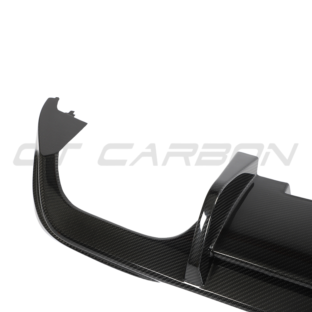VW GOLF MK8 R CARBON FIBRE DIFFUSER - CT DESIGN-Diffuser-CT CARBON-CT Carbon - High-quality carbon fiber and gloss black aerodynamic parts for premium sports and luxury vehicles.