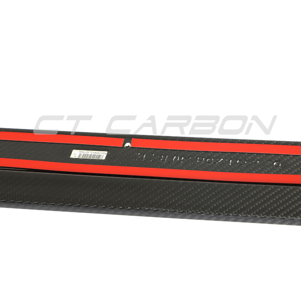 VW GOLF MK8 R CARBON FIBRE SIDE SKIRTS - CT DESIGN-Side Skirts-CT CARBON-CT Carbon - High-quality carbon fiber and gloss black aerodynamic parts for premium sports and luxury vehicles.
