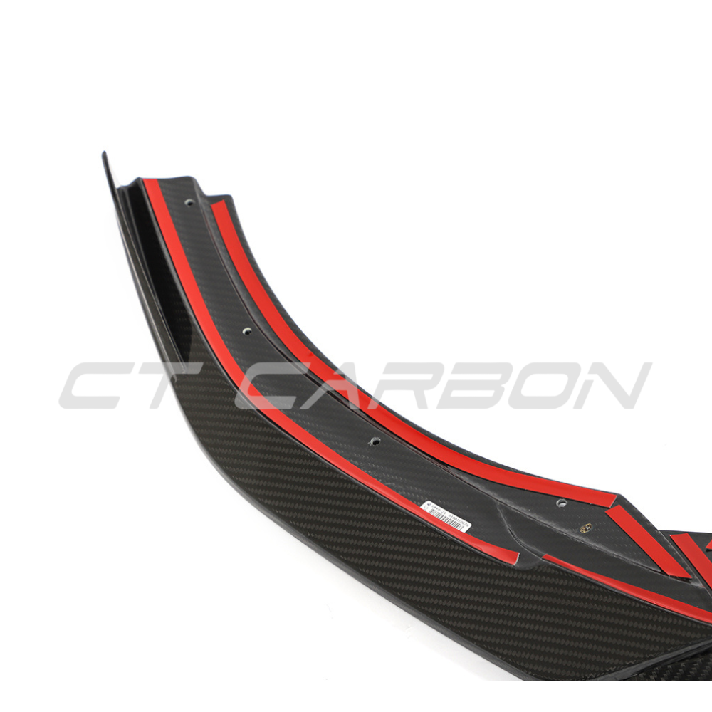 VW GOLF MK8 R CARBON FIBRE SPLITTER - CT DESIGN-Splitter-CT CARBON-CT Carbon - High-quality carbon fiber and gloss black aerodynamic parts for premium sports and luxury vehicles.