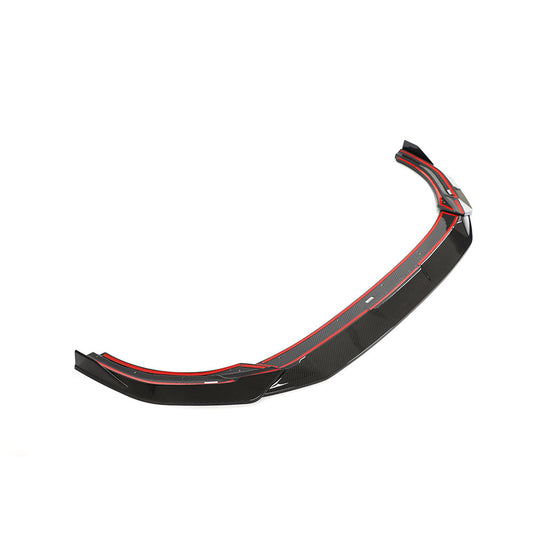 VW GOLF MK8 R CARBON FIBRE SPLITTER - CT DESIGN-Splitter-CT CARBON-CT Carbon - High-quality carbon fiber and gloss black aerodynamic parts for premium sports and luxury vehicles.