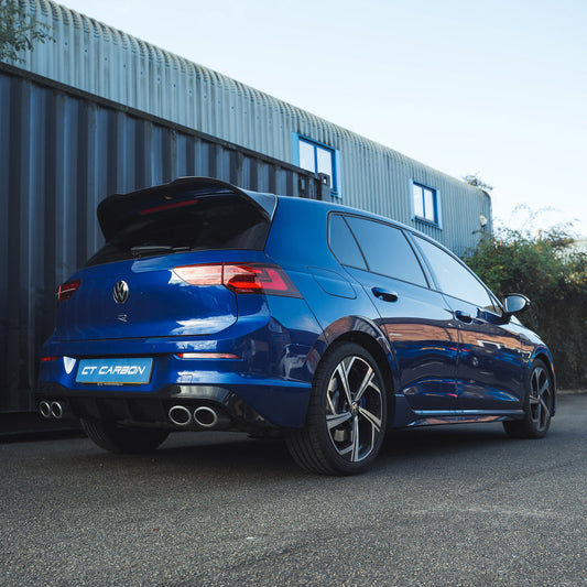 VW GOLF MK8 R CARBON FIBRE SPOILER - CT DESIGN-Spoiler-CT CARBON-CT Carbon - High-quality carbon fiber and gloss black aerodynamic parts for premium sports and luxury vehicles.