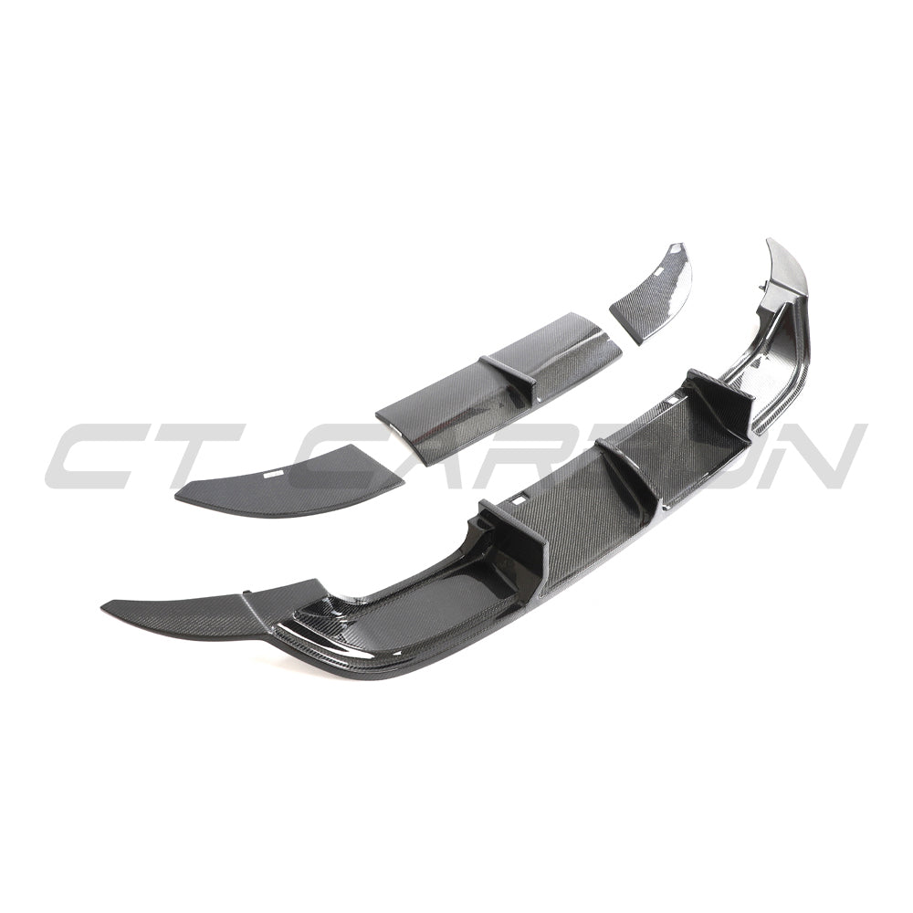 VW GOLF R MK7 2014-2017 CARBON FIBRE DIFFUSER-Diffuser-CT CARBON-CT Carbon - High-quality carbon fiber and gloss black aerodynamic parts for premium sports and luxury vehicles.