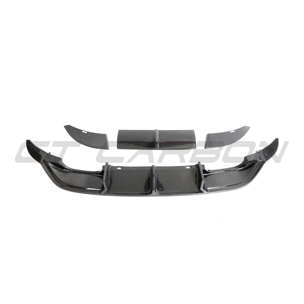 VW GOLF R MK7 2014-2017 CARBON FIBRE DIFFUSER-Diffuser-CT CARBON-CT Carbon - High-quality carbon fiber and gloss black aerodynamic parts for premium sports and luxury vehicles.