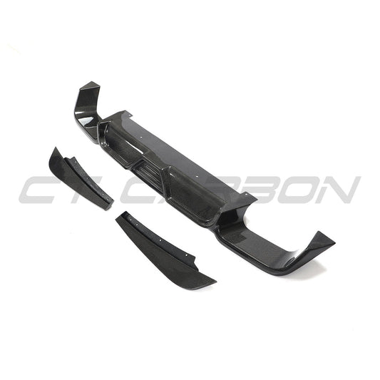 X3M F97 2018-2023 CARBON FIBRE DIFFUSER-Splitter-CT CARBON-CT Carbon - High-quality carbon fiber and gloss black aerodynamic parts for premium sports and luxury vehicles.