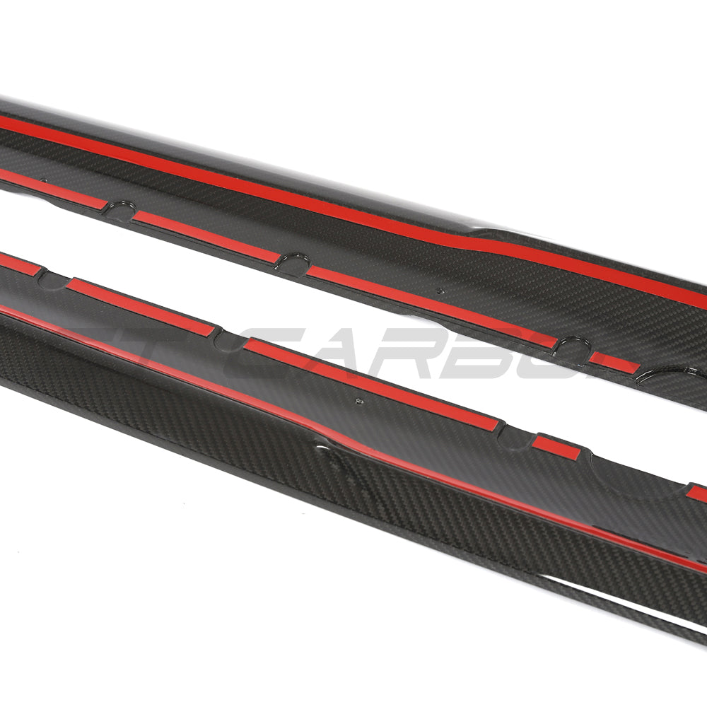 AUDI R8 V10 GEN 2.5 CARBON FIBRE SIDE SKIRTS - CT DESIGN