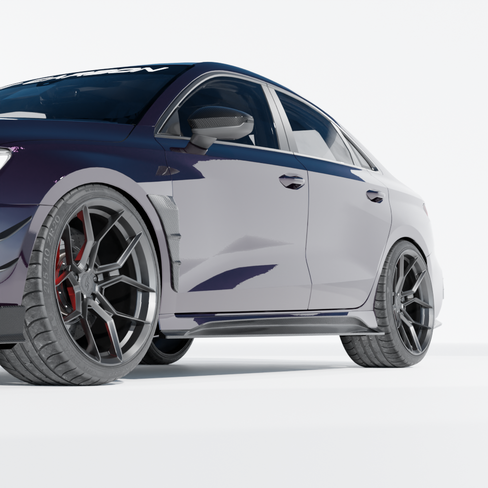 AUDI RS3 8Y 2025+ FACELIFT SALOON FULL CARBON FIBRE KIT - CT DESIGN V2