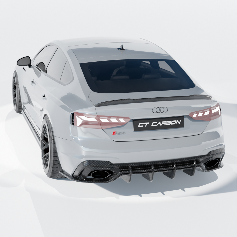AUDI RS5 B9.5 SPORTBACK 2020-2024 FULL CARBON FIBRE KIT - CT DESIGN-Kit-CT CARBON-CT Carbon - High-quality carbon fiber and gloss black aerodynamic parts for premium sports and luxury vehicles.