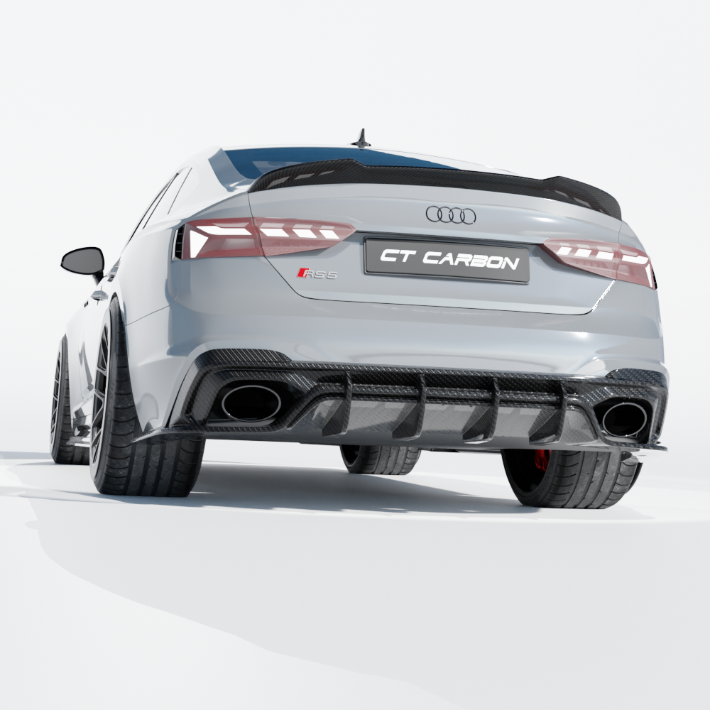AUDI RS5 B9.5 SPORTBACK 2020-2024 FULL CARBON FIBRE KIT - CT DESIGN-Kit-CT CARBON-CT Carbon - High-quality carbon fiber and gloss black aerodynamic parts for premium sports and luxury vehicles.