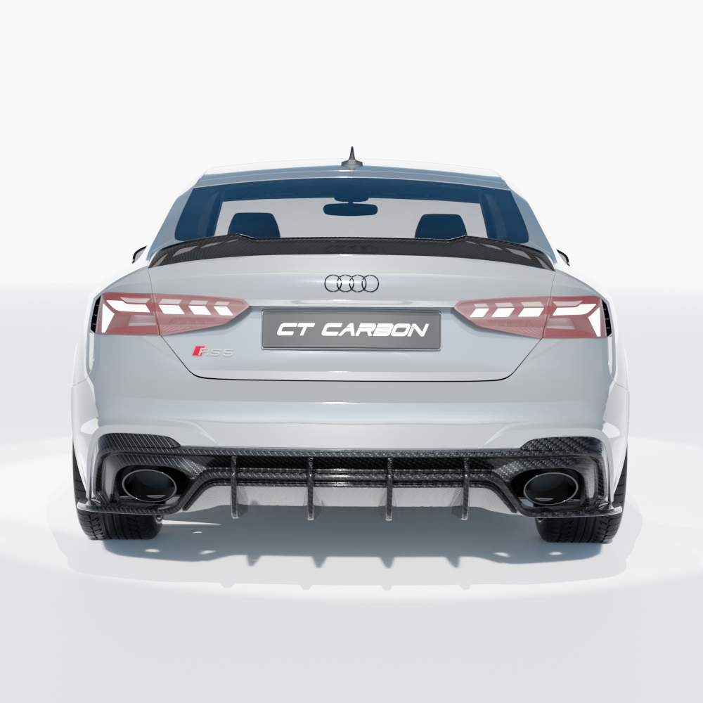 AUDI RS5 B9.5 SPORTBACK 2020-2024 FULL CARBON FIBRE KIT - CT DESIGN-Kit-CT CARBON-CT Carbon - High-quality carbon fiber and gloss black aerodynamic parts for premium sports and luxury vehicles.