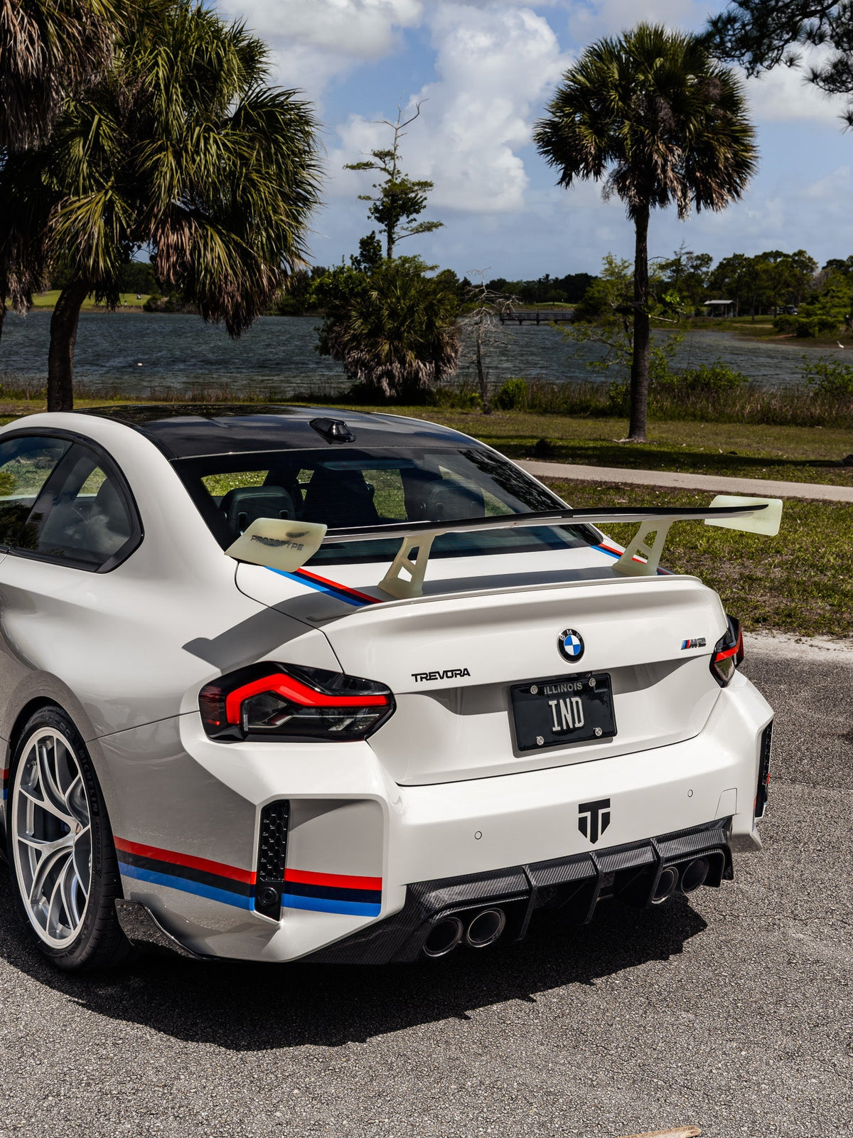 TREVORA BMW G87 M2 TR87 Pre-preg Carbon Fibre Rear Bumper Winglets by TREVORA (2023+)  Side Skirts & Winglets  AUTOID®  