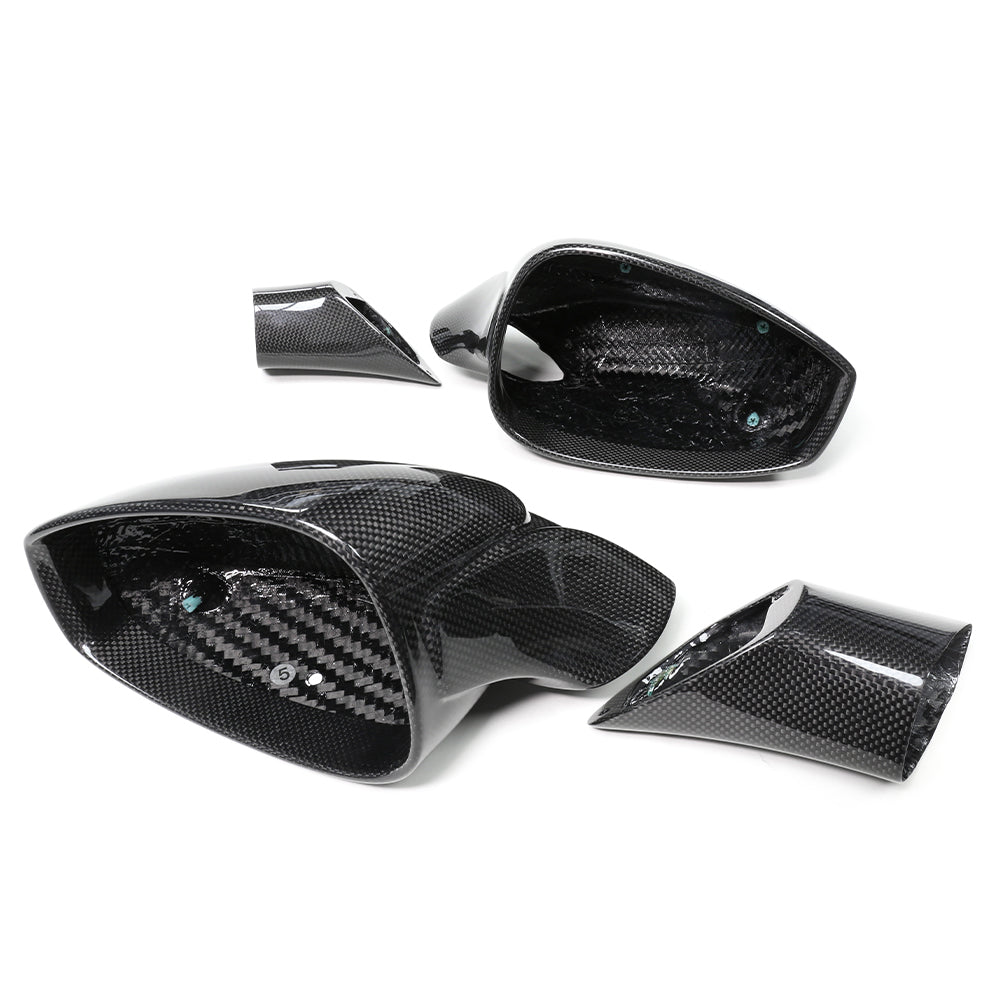 FERRARI 458 & 488 FULL CARBON FIBRE MIRRORS-Mirrors-CT CARBON-CT Carbon - High-quality carbon fiber and gloss black aerodynamic parts for premium sports and luxury vehicles.
